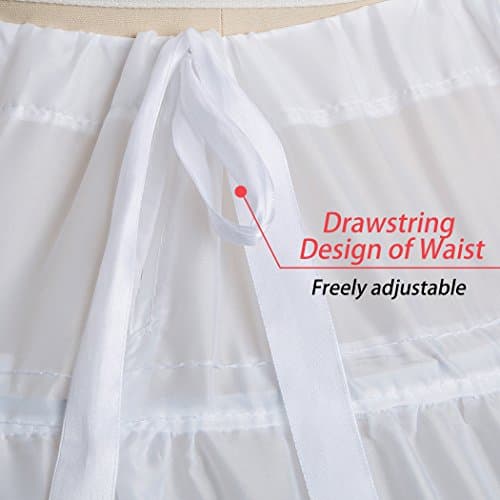 XinChangShangMao Women Petticoat Crinoline Underskirt Petticoats Skirt Full Floor Length Petticoat Slips for Wedding Dress - Thumbnail 6