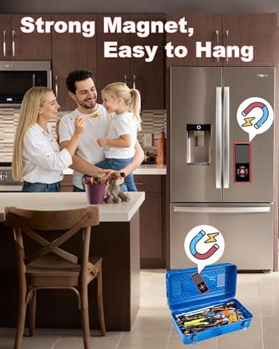 Dual Laser Measuring Tool, Rechargeable Laser Measure Tool with Long-Lasting Battery, 400Ft Laser Distance Meters with ±1/16" Accuracy, Laser Measurement Tool with Bubble Level for DIY Home Outdoor - Thumbnail 4