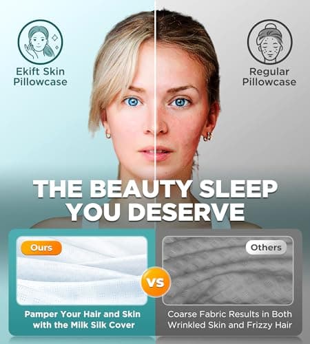 EKIFT Ease Now Cervical Neck Pillow for Pain Relief, Beauty Sleeping Cooling Pillow for Side Back Stomach Sleeper, Odorless Memory Foam Bed Pillows Deep Sleep,Ergonomic Orthopedic Neck Support - Thumbnail 4