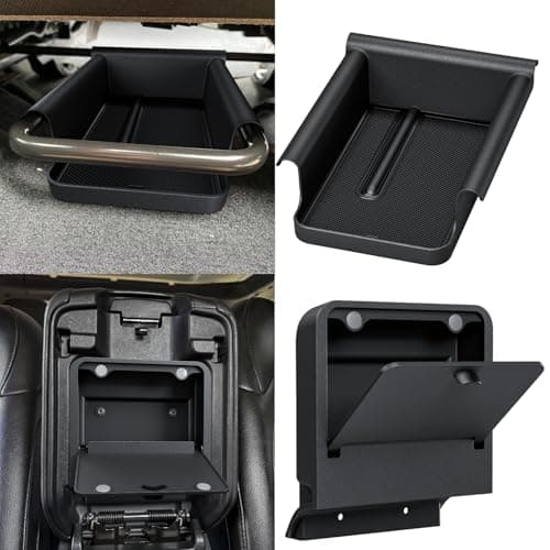 DIAMOOKY Front Under Seat Storage Organizer for Jeep Wrangler JL JLU 2018-2026 & Gladiator JT 2020 2021 2022 2023 2024 2025 2026 Accessories Hidden Center Console Organizer, 2PCS (Not for Power Seat) - Image 1