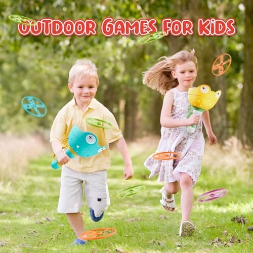 pamexin Outside Toys for Kids Ages 4-8 - Manual Capture Catching Game - Toddler Chasing Toy for Boys & Girls, Ages 3-7 - Outdoor Fun Family Games - Thumbnail 2