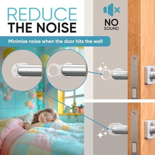 Strongest Home 12+8 Pack Door Stop Wall Protector for Door Handle - Clear & Invisible Wall Stoppers Wall Protector, Damage-Free Glass Shower Stopper, No Adhesive, Fits All Door Handle Types. - Thumbnail 2