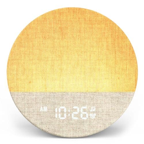 Dreamegg Sunrise 1 - Sunrise Alarm Clock, Sound Machine for Sleep, Customizable Sleep Routines, Dimmable Night Light, 29 Soothing Sounds, White Noise Machine, Wake Up Light for Bedrooms, Adults, Kids - Image 1