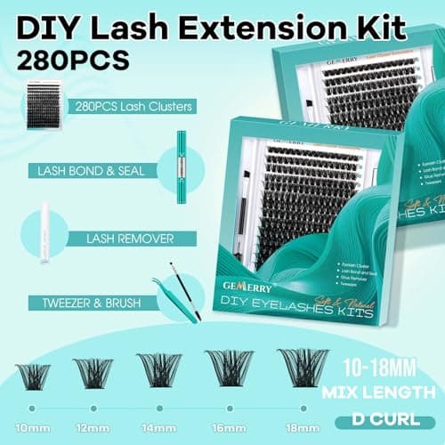 GEMERRY 280pcs Lash Extension Kit 100D 10-18mm - Thumbnail 2
