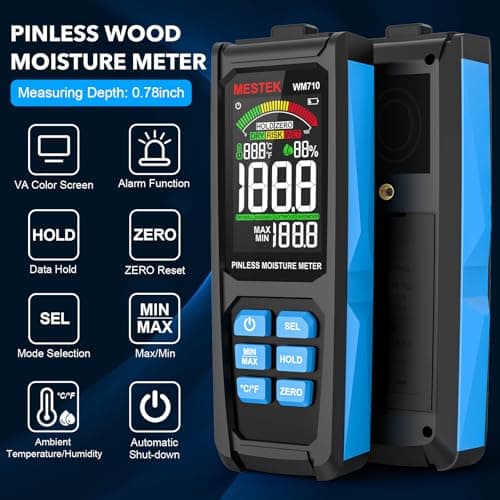 MESTEK Tool Set, Electric Tester Kit with Non-Contact Voltage Tester, GFCI Outlet Tester, Digital Moisture Meter, Home Inspector Tool Kit with Carrying Case and Batteries, 3-Piece - Thumbnail 2