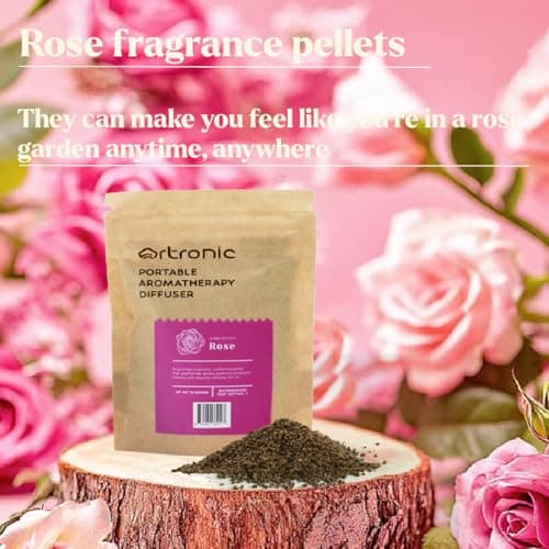 Artronic Aroma Diffuser-Compatible Scent Granule Starter Kit: Rose,10g, Refills for Orbby Incense Burner - Thumbnail 3