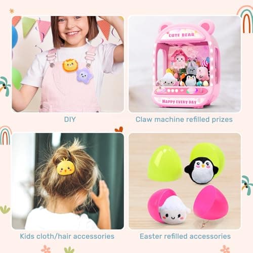Skirfy 30pcs Claw Machine Prizes for Kids Mini Animal Plush Toy Set Different Designs, 1.8''Small Stuffed Animals for Claw Machine Toy Refill, Carnival Prizes,Party Favors - Thumbnail 4