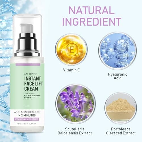 Richie House Instant Face Lift Cream, Instant Face Tightener with Peptides & Botanical Extracts, Smooth Appearance & Hide Loose Sagging Skin - Thumbnail 5