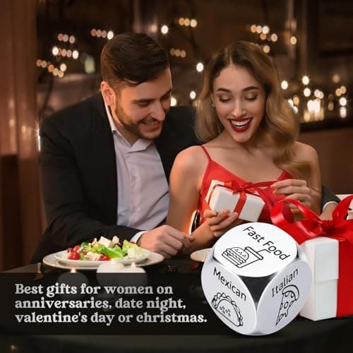 Aursy Mother s Day Gifts for Women, Date Night Food Dice, Gifts for Men Father Day, Birthday Gifts for Him Kids Women Adults Mens Gifts, Couple Wedding - Thumbnail 4