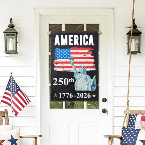 USA 250th Anniversary Flag - 12x18 Inch Double Sided 4th of July Garden Flag, Independence Day Porch Banner, 1776-2026 Independence Day Flag Outdoor Yard Decor - Thumbnail 5