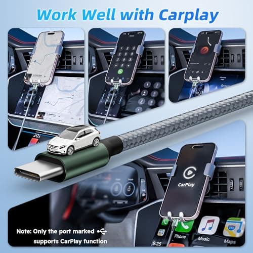 USB C to USB C Cable, Multi Charging Cable with 4 Type-C Connectors, 4 in 1 Charger Cord Type C, Multiple Charger Cord for iPhone 17/16/15, iPad,Galaxy S24/23, Switch, Power Bank, Tablets [5FT] - Thumbnail 4