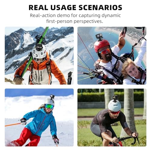 BRDRC Flexible Adhesive Mount for Insta360, 3 Packs Helmet Sticky Mount Kit with Safety Buckle for GoPro, Insta 360 X5 X4 GO 3S Ace Pro 2, for DJI Action 5 Pro 4 3 Accessories - Thumbnail 5