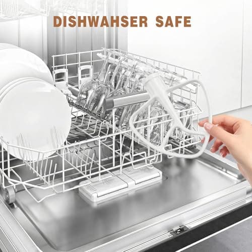 Paddle Attachment for KitchenAid Mixer 4.5-5 Qt Tilt-Head, Premium Coated Flat Beater Replacement for Cake Batter & Cookie Dough, Dishwasher Safe Mixer Accessories - Thumbnail 5