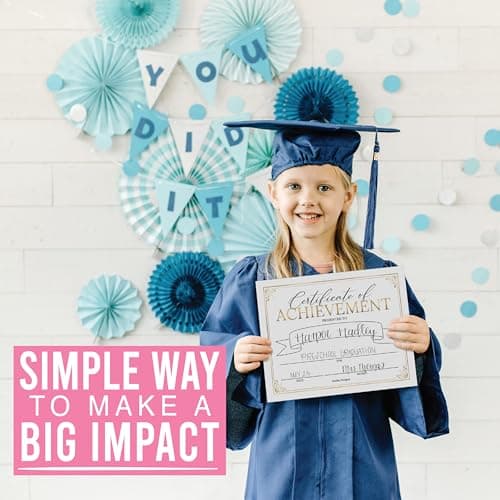 Certificate of Achievement Awards -25 Bulk Award Certificates for Students & Employee of the Month, Premium Real Gold Foil Certificate Paper, Superlative Academic Excellence Certificates of Completion - Thumbnail 5