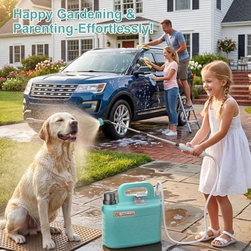 Battery Powered Garden Sprayer 1.8 Gallon, Lightweight Electric Weed Sprayer with Telescopic Wand & Adjustable Nozzles, Portable Yard Sprayer for Plant Watering, Lawn Care, Fertilizing,Gardening - Thumbnail 6