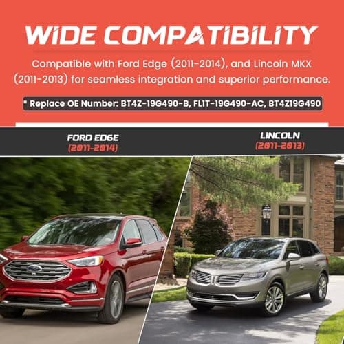 Ford Edge Backup Camera OEM Kit, Rear View Camera for 2011 2012 2013 2014 2015 Ford Edge Accessories, Reverse Camera Back Up Nightvision Replacement OE BT4Z-19G490-B FL1T-19G490-AC BT4Z19G490 - Thumbnail 2