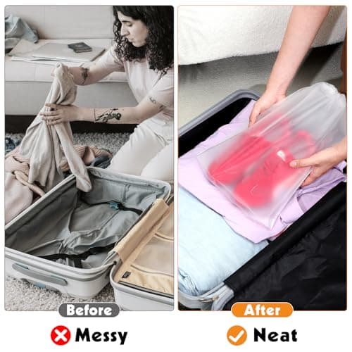 50 Pack Shoe Bags for Travel, 15.7" x 11.8" Large Clear Travel Shoe Bag Vacation Essentials Cruise Essentials Portable Drawstring Packing for Men & Women - Thumbnail 6