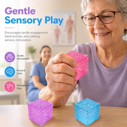Zhgood Nice Cube Squishy,Sensory Fidget Toy for Kids Teens Adults, Squishies Squeeze Toys for Anxiety Stress Relief, Quiet Desk Toys for Classroom Prize, Birthday Gifts Party Favors - Thumbnail 5