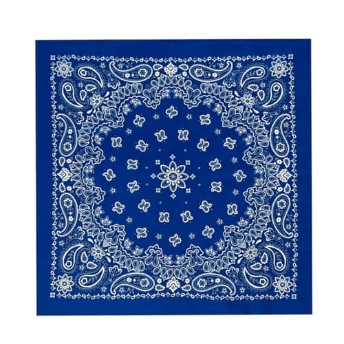 EVERY-VILLE Where EVERYone is Welcome Navy Blue Bandanas - 3 Pack Gift Set, 100% Cotton, Paisley, 22x22 Inches - Thumbnail 6