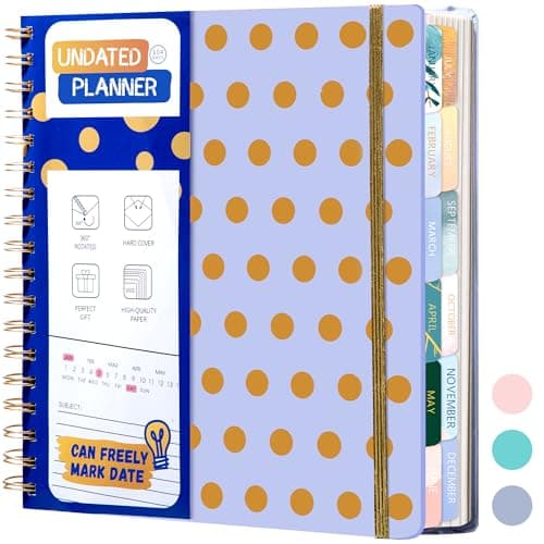 FLYING EAGLE Undated Work Planner, Violet, 8.3" x 9.3" - Image 1