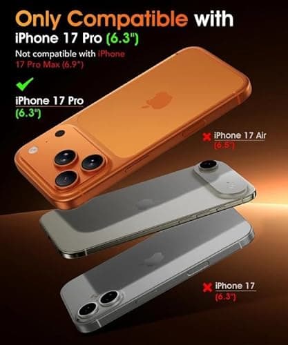 GolbinBox 2-Pack for iPhone 17 Pro Screen Protector [Anti-Reflection] [3D Full Coverage] 12FT Drop Protection, 9H+ Hardness, Anti-Fingerprint, HD Clear Tempered Glass for iPhone 17Pro 6.3" - Thumbnail 2