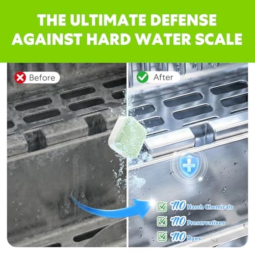 blue fresh Ice Machine Cleaner Tablets for Hard Water - 28 Pack Nickel Safe Scale Removal for Countertop Portable Commercial Nugget Ice Makers, Compatible with Opal, GE Profile, Frigidaire - Thumbnail 2