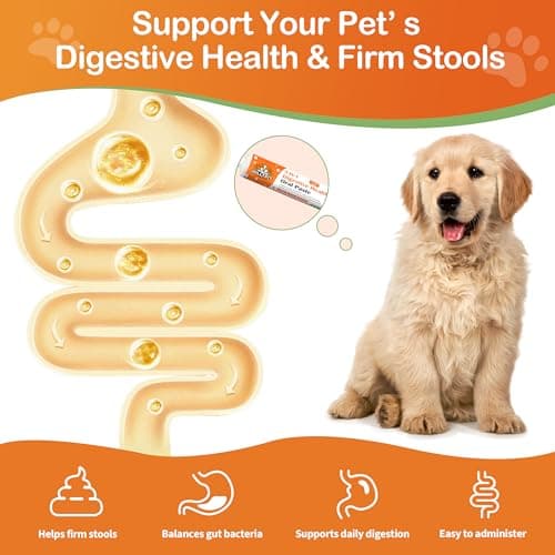 Antidiarrheal for Dogs - Kaolin Pectin Probiotic Paste for Dog, Anti-diarrheal for Cats - Puppy Probiotic Supports Firm Stool, Balances Gut pH, and Promotes Daily Digestive Health - 1 oz - Thumbnail 5