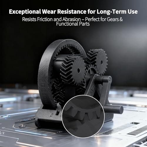 IEMAI Carbon Fiber ASA Filament 1.75mm Matte Black 1KG, ASA CF 3D Printer Filament UV & Weather Resistant, High Dimensional Stability & Low Warpage for Outdoor Functional Parts - Thumbnail 4