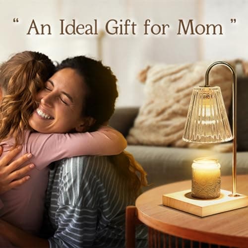 Marycele Candle Warmer Lamp with Timer, Vintage Amber Nightstand Candle Warming Lamp for Home Room Decor, Dimmable Wax Warmer for Jar Candles, Wedding Registry Gifts for Women Couples 2025 - Thumbnail 6