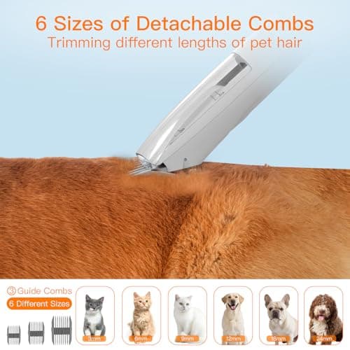 AIRROBO Dog Grooming Vacuum Kit,12000Pa Strong Pet Vacuum for Shedding,Grooming Hai,Quiet,PG100,2L Large Capacity - Thumbnail 6