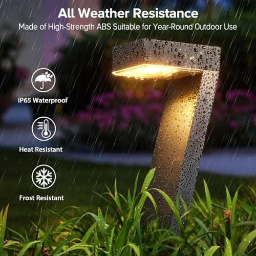 WdtPro Solar Lights Outdoor Pathway Lights, 6 Pack Upgraded Bright LED Outdoor Solar Light for Outside, IP65 Waterproof Solar Garden Light for Yard, Driveway, Walkway, Landscape, Patio Decor - Thumbnail 6