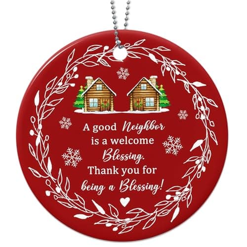 Neighbor Christmas Ornaments 2026,Gifts for Neighbors at Christmas,Chance Made Us Neighbors Ornament,Gift for Neighbors and Friends,Best Neighbor Gifts - Image 1