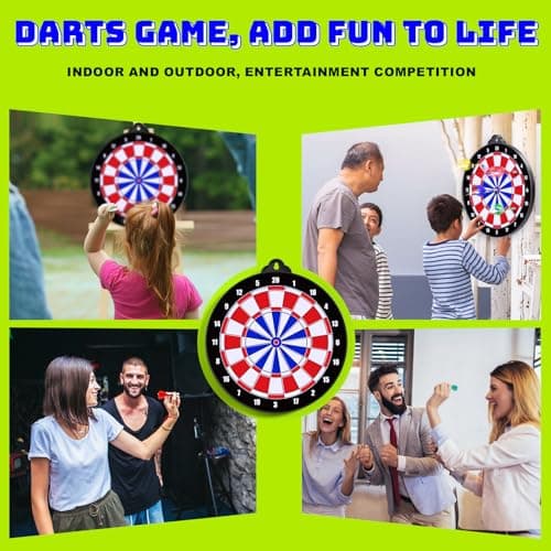 Magnetic Dart Board for Kids - 12pcs Magnetic Darts, Indoor/Outdoor Kids Games and Party Games, Christmas Birthday Gifts Toys for Boys Ages 3-12 - Thumbnail 6