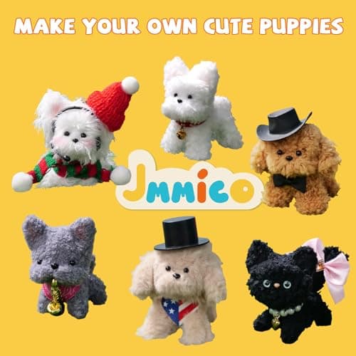 JMMICO 71 PCS Pipe Cleaner Craft Kit for Kids- DIY Animal Puppy Kit with Video Tutorial, Creative Gifts, Kids Classroom Prizes, Arts and Crafts for Kid, Gifts for 8+ Year Old Girls - Thumbnail 3