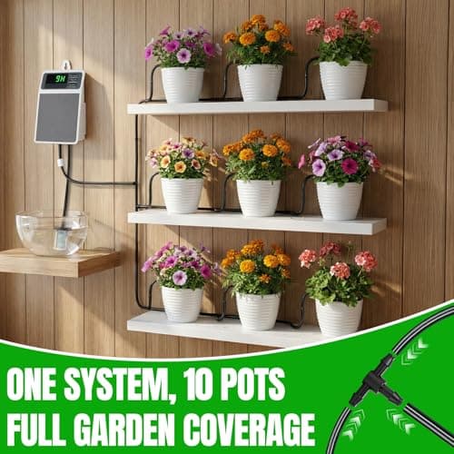 Solar Automatic Drip Irrigation System, Auto Self Watering Kit, Solar Powered Watering Device with Timer for Pots Plants, Indoor/Outdoor Irrigation System for Garden, Balcony & Patio Watering System - Thumbnail 2