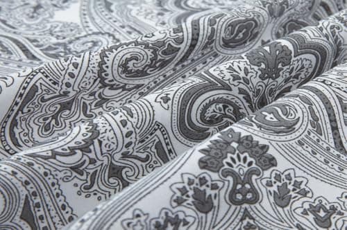 Spirit Linen home Full Size Bed Sheets Set Deep Pockets - 6PC Paisley Ultra Soft Microfiber Bed Sheets Set - Easy to Clean, 90 Thread Count Sheets Includes 1 Fitted, 1 Flat, 2 Pillowcases (Dark Grey) - Thumbnail 6