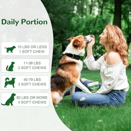 Vetriuntrix Dog Allergy Chews 150ct, Dog Itch Relief Chews for Large Dogs Paw Licking Itchy Skin Seasonal Allergies, Probiotics with Omega-3 Turmeric Astragalus for Coat Immune Supplement - Thumbnail 6