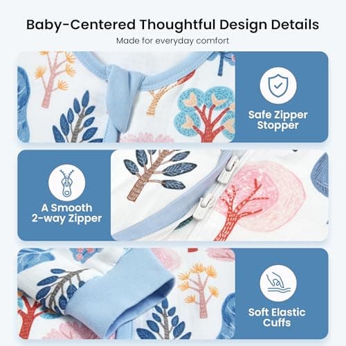 i-baby Outlast® Baby Sleep Sack with 2-Way Detachable Sleeves, Unisex Toddler Sleeping Bag with Smart Temperature Regulation, Growth-Friendly Baby Wearable Blanket with Legs for Infants, 9-12M - Thumbnail 6