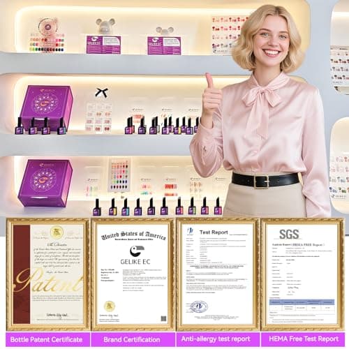 gelike ec Pro Gel Polish for Salon: 36 Colors Kit HEMA-FREE Highly Pigmented Formula Manicure Nail Art Design for Women 16ml Professional Bottles - Thumbnail 5