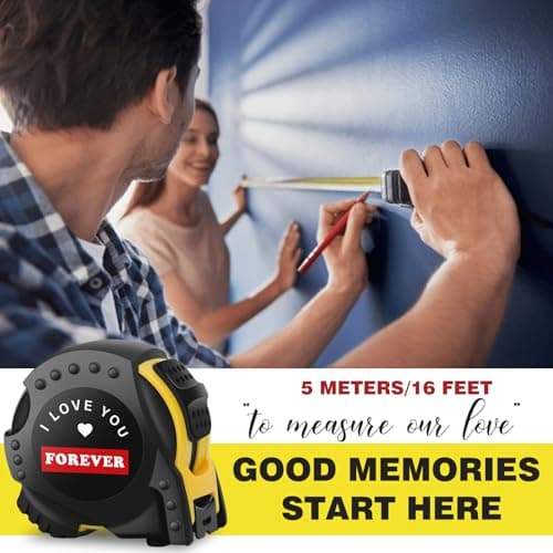 SANTAPICK Tape Measure, Wedding Anniversary for Husband, I Love You Gifts for Men Him - Thumbnail 4