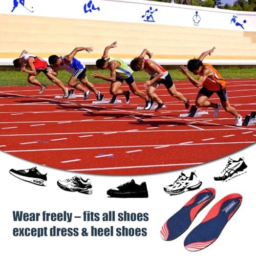 Orthopedic Arch Support Shoe Insoles for Foot Comfort (Black, 15) - Thumbnail 6