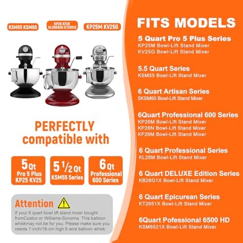 airkitrep Stainless Steel kitchen aid paddle attachment, kitchen aid paddle for mixer, 5plus/6 Qt Bowl-Lift Stand Mixers Attachment, Food Grade, Uncoated, Dishwasher Safe - Thumbnail 6