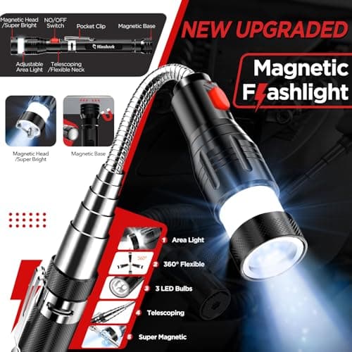 Fathers Day Gift for Husband Dad, Gifts for Men Extendable Telescoping Magnetic Pickup Tools, Fathers Day Gift from Daughter Wife Son, Anniversary Birthday Gift for Men Husband Him, Cool Gadgets Tools - Thumbnail 3