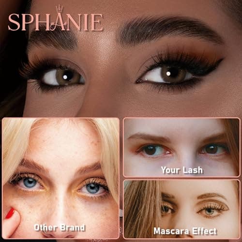 SPHANIE Brown & Black Lash Extension Kit Eyelash Clusters, 280 pcs 9-16mm DIY Lash Clusters with Lash Bond & Seal, Tweezers, D Curl Lashes Clusters Kit for Beginners - Thumbnail 5