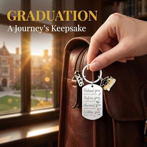 Hyloxs 2026 Graduation Keychain, Bulk Party Favors Souvenir for High School and College Students, Inspirational Gift for Him or Her (Silver-Believe you) - Thumbnail 5