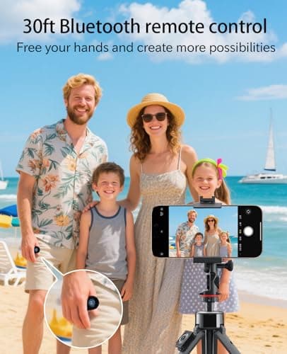 FLATIC Selfie Monitor Screen for iPhone & Android, 2000mAh Back Camera Vlog Selfie Monitor with Bluetooth Remote, Speaker, 3-Level Brightness, 4K/30FPS Wireless & Wired Recording, No Delay - Thumbnail 4
