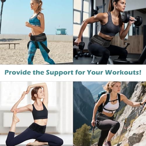 Powerful SI Joint Belt for Women and Men,Adjustable Sacroiliac Belt for Relief Sciatic,Pelvic,Lower Back,Leg and Sacral Nerve Pain,Strong Hip Brace for Trochanteric Bursitis,Sacrum Pain(Medium) - Thumbnail 6