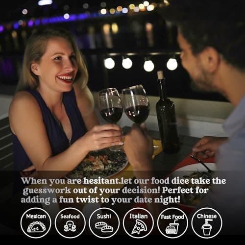 Aursy Mother s Day Gifts for Women, Date Night Food Dice, Gifts for Men Father Day, Birthday Gifts for Him Kids Women Adults Mens Gifts, Couple Wedding - Thumbnail 3