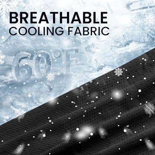 Cooling Balaclava Face Mask with Breathable Holes Sun Protection Full Face Mask for Men Women Fishing Cycling&Outdoor Work Black - Thumbnail 2