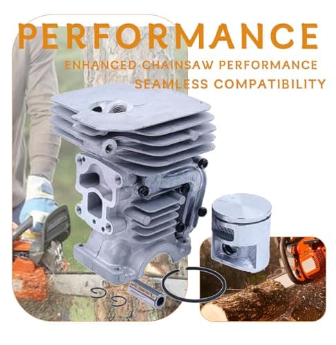 41mm 435 Cylinder Piston Kit ， For Husqvarna 435 435E 440 440E 435 II 440 II For Jonsered CS2240 Chainsaws - Complete Replacement Parts for OEM 504735101, 504735102, 504735103, 504735105 - Thumbnail 6